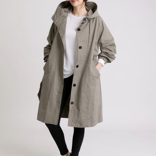 Old Monarchy | Women’s Hooded Trench Coat – Effortless Layers for All Seasons